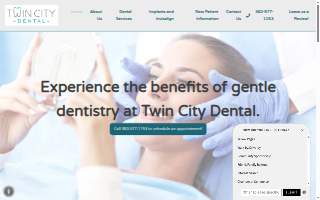 Twin City Dental of Bangor website