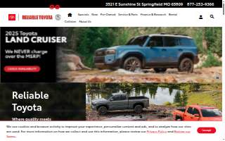 Reliable Toyota website