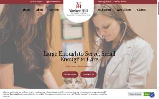 Yankee Hill Veterinary Hospital website