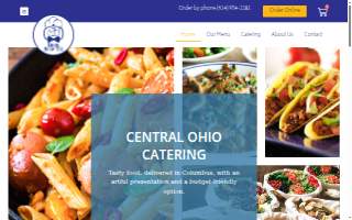 Blue Bow Tie Catering website