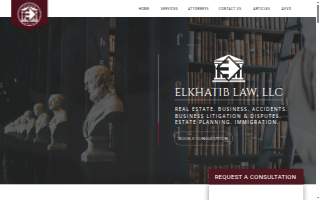 The Elkhatib Law Office website