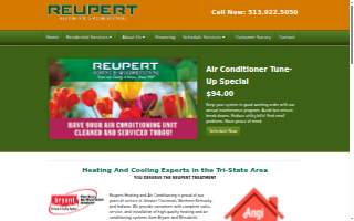 Reupert Heating & Air Conditioning website