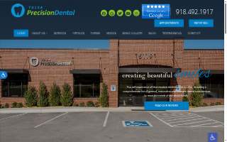 Tulsa Precision Dental website