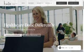 Brio Primary Care of Greenville website
