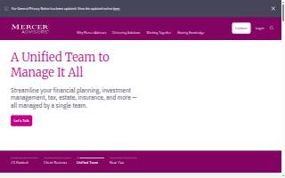 Mercer Advisors - Spokane website