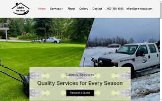 Caleb’s Services website