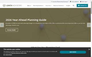 Lenox Advisors website