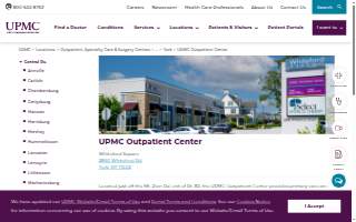 UPMC Outpatient Center of York website