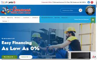 Simmons Plumbing website