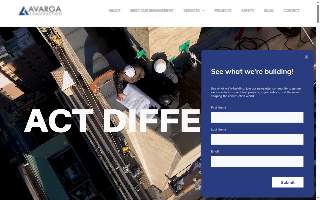 Avarga Construction Corp website