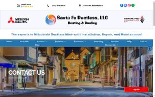 Santa Fe Ductless, LLC website