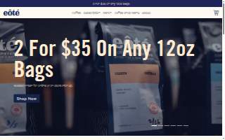 Eote Coffee website