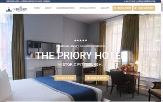 The Priory Hotel website