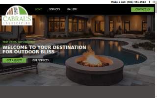 Cabral's Landscaping inc website