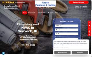 J Joyce Plumbing & Heating website