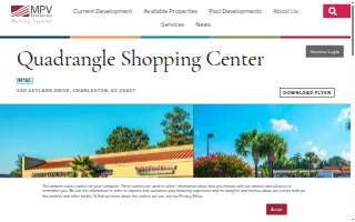 Quadrangle Shopping Center website