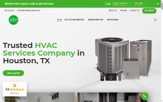 H-Town AC Repair HVAC services Houston website