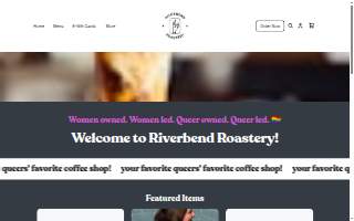 Riverbend Roastery website