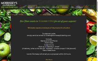 Morrissey's Catering website