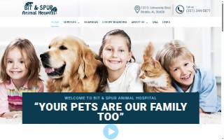 Bit & Spur Animal Hospital website
