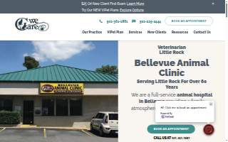 Bellevue Animal Clinic website