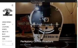 Perkatory Coffee Roasters of Hartford website