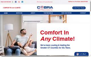 Cobra Heating & Cooling,LLC website
