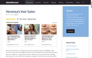Veronica's Hair Salon website