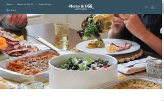 Acres & Oak Kitchen website