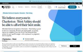 Affordable Dentures & Implants of Charleston website