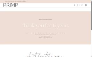PRIMP Hair Salon website
