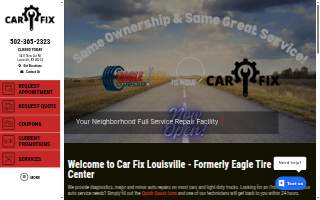 Car Fix Louisville - Formerly Eagle Tire & Auto Center website