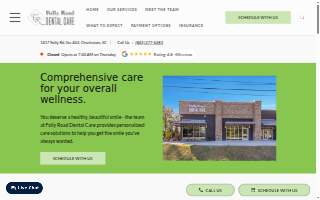 Folly Road Dental Care website