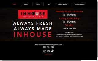 InHouse Coffee website