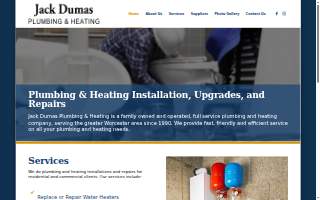 Jack Dumas Plumbing & Heating website