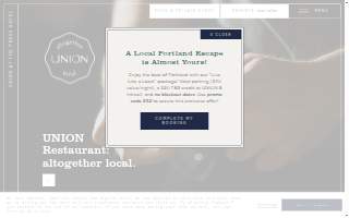 UNION Restaurant website