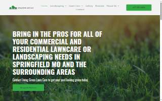 Living Green Lawn Care website