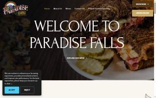 Paradise Falls website
