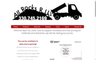 All Rocks R Us website