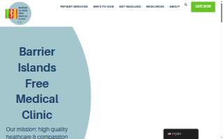 Barrier Islands Free Medical Clinic website