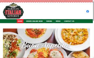 Sarina's Italian Kitchen website