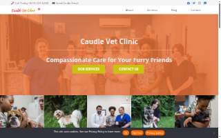 Caudle Veterinary Clinic website