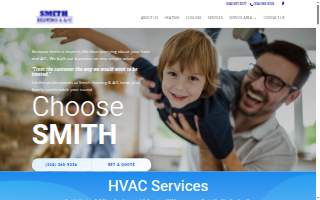 Smith Heating and Air website