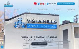Vista Hills Animal Hospital website