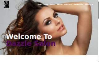 Dazzle Salon website