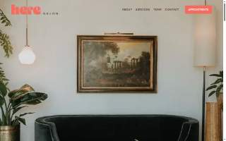 Here Salon website