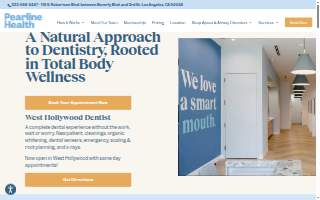 Pearline Health: Cosmetic and Implant Dentists website