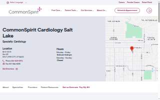 CommonSpirit Cardiology Salt Lake website