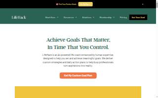 Lifehack Wellness Chiropractic website