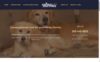 Animal Doctors Veterinary Clinic website